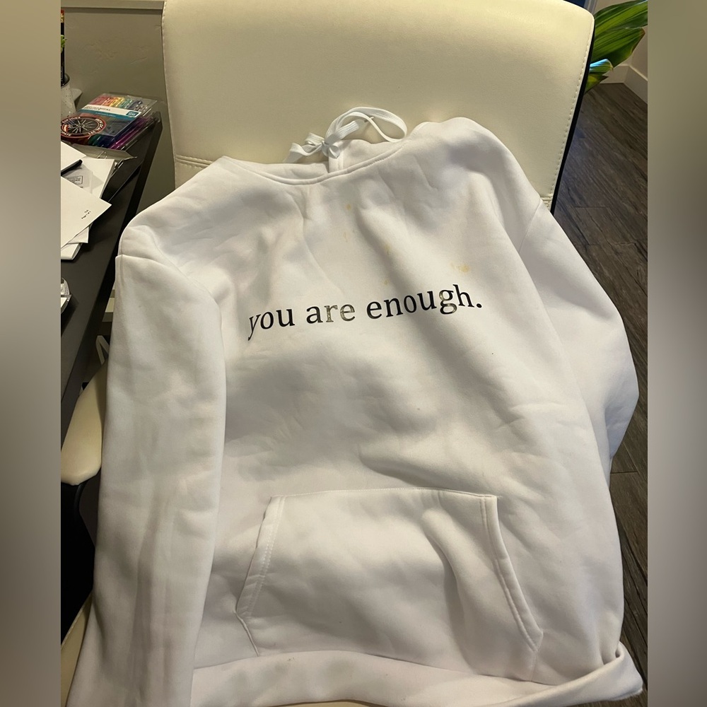 inspirational “YOU ARE ENOUGH.” hoodie